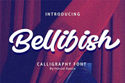 Bellibish | Calligraphy Font, a Script Font by HanzelSpace Studio (Thumbnail 1 of 9)