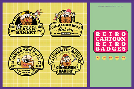 15 Variant Cinnamon Rolls Badges