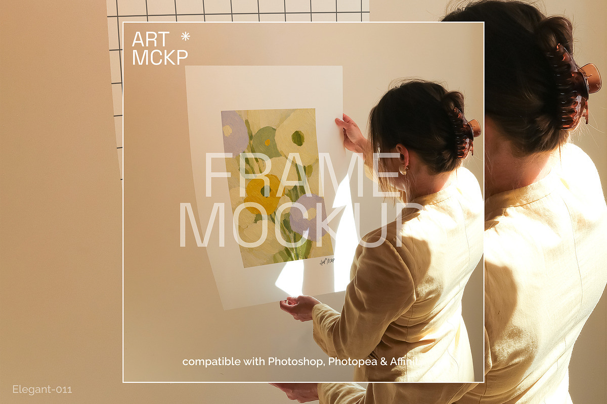 Elegant: Art Print/Poster mockup set, a Merchandise Mockup by MCKP*ME (Photo 12 of 15)