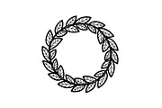Leaf Laurel Wreath Frame Bundle, an Illustration by Gaye Art (Thumbnail 40 of 51)