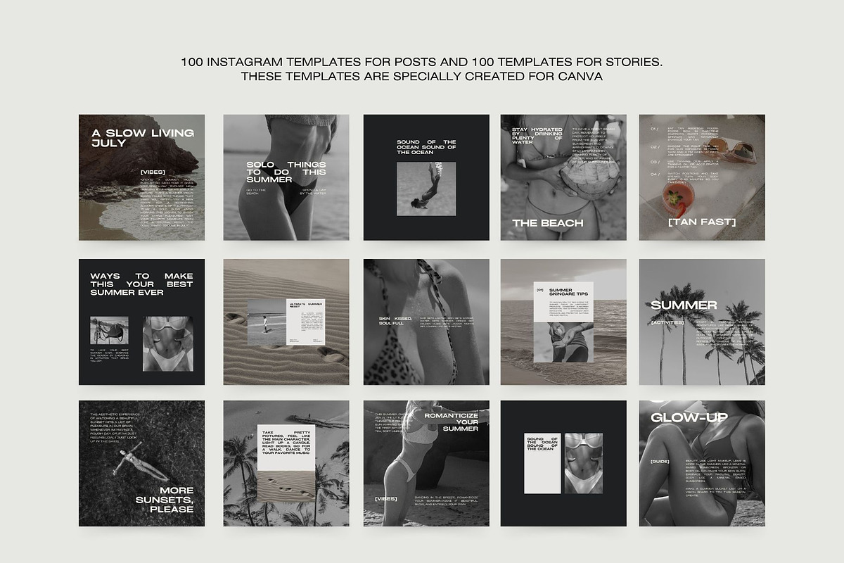 1000 Aesthetic Instagram Templates preview 6