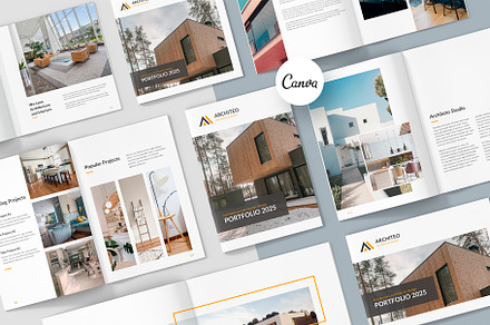 Architeo Portfolio Canva Bundle