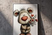 Whimsical Teddy Bear Birthday PNG, an Illustration by one-touch (Thumbnail 5 of 18)