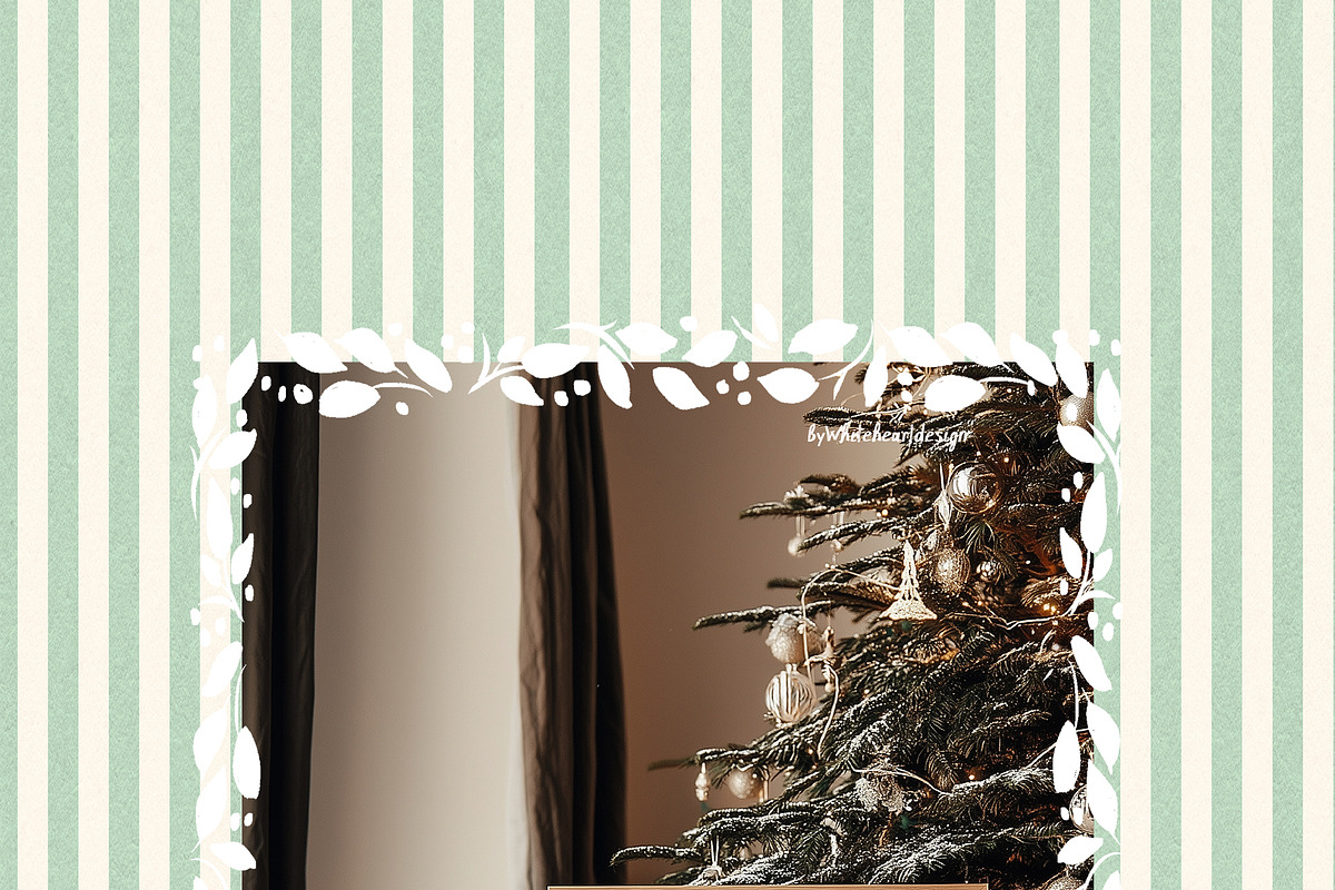 Christmas Frames Borders Templates, a Decorative Illustration by whiteheartdesign (Photo 21 of 24)