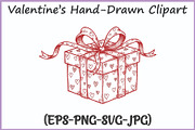 Valentines Doodle Clipart SVG Bundle, a Seasonal Illustration by Gfx Expert Team (Thumbnail 7 of 15)