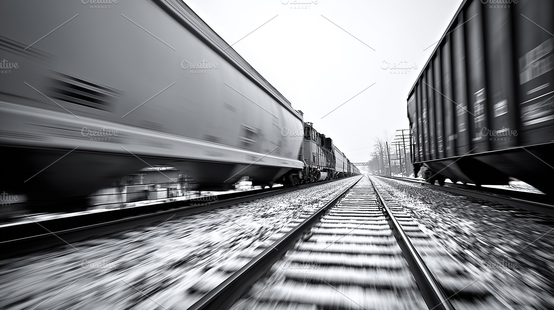 Fast-moving freight train in black, a Transportation Photo by MistyDay