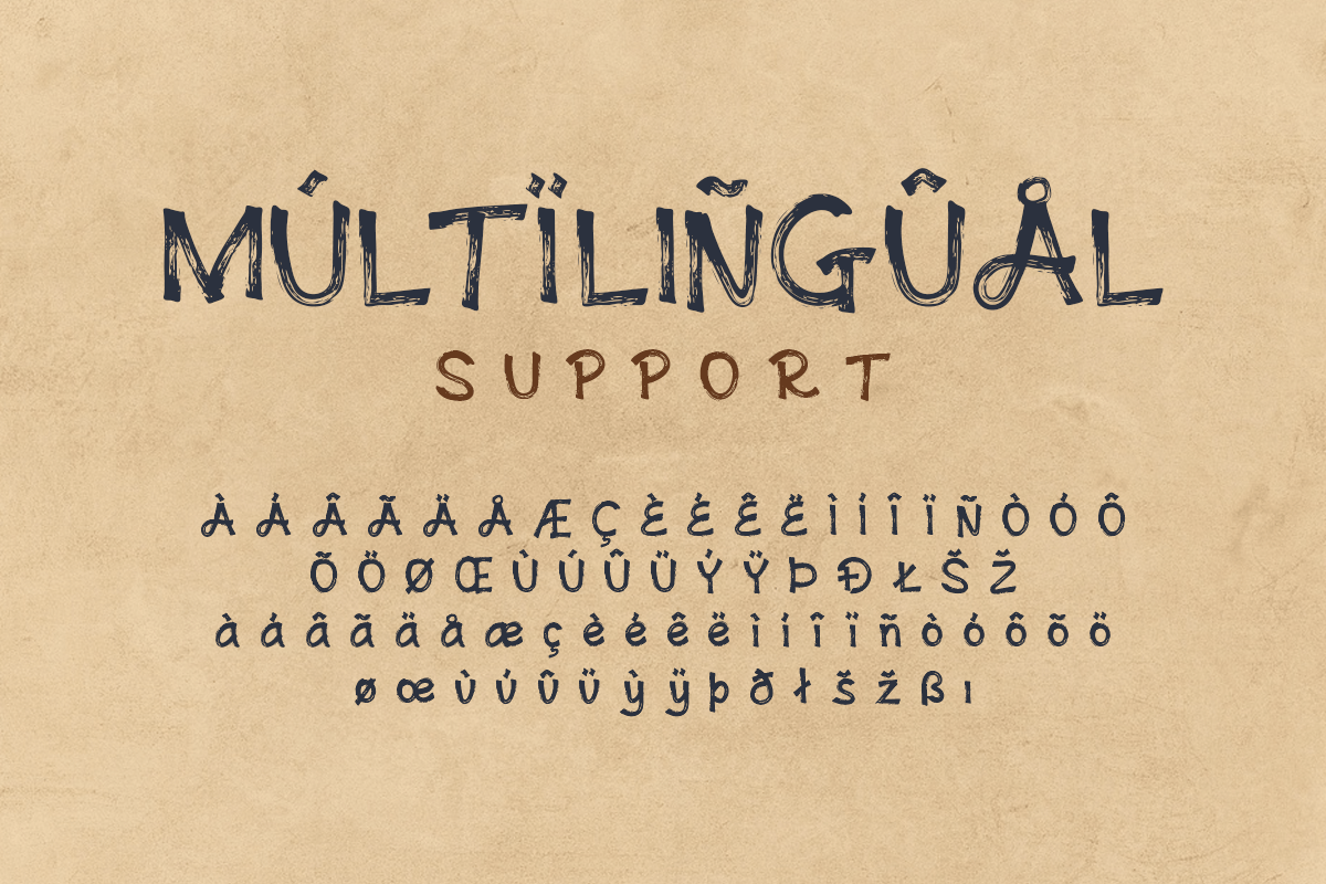 Andovine - Handbrush Typeface preview 8