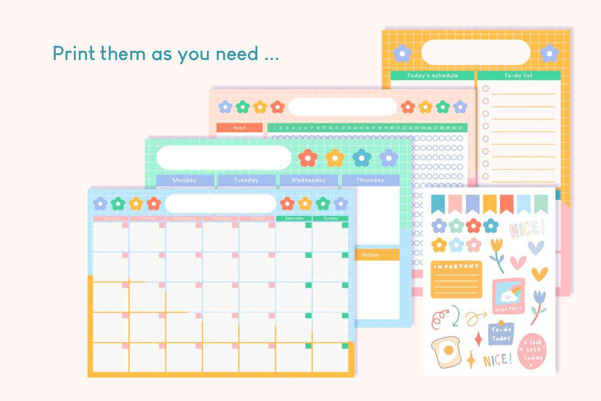 Editable Planner Template