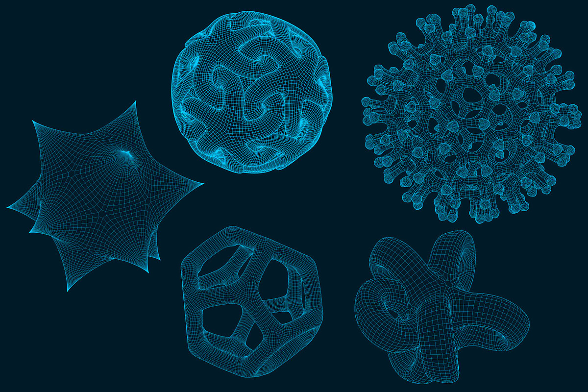 25 Futuristic 3D non-Euclidean Shape, an Object Illustration by Kseniya-Omega (Photo 4 of 7)