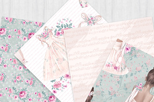 Ballet Digital Paper Pack