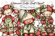 Whimsical Easter Goat Clipart, an Illustration by designcity5 (Thumbnail 1 of 5)