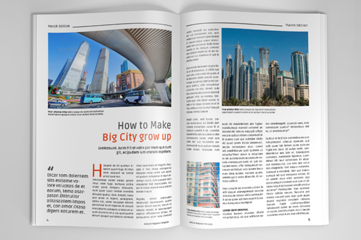 A5 Magazine Template, a Magazine Template by DesignCorner