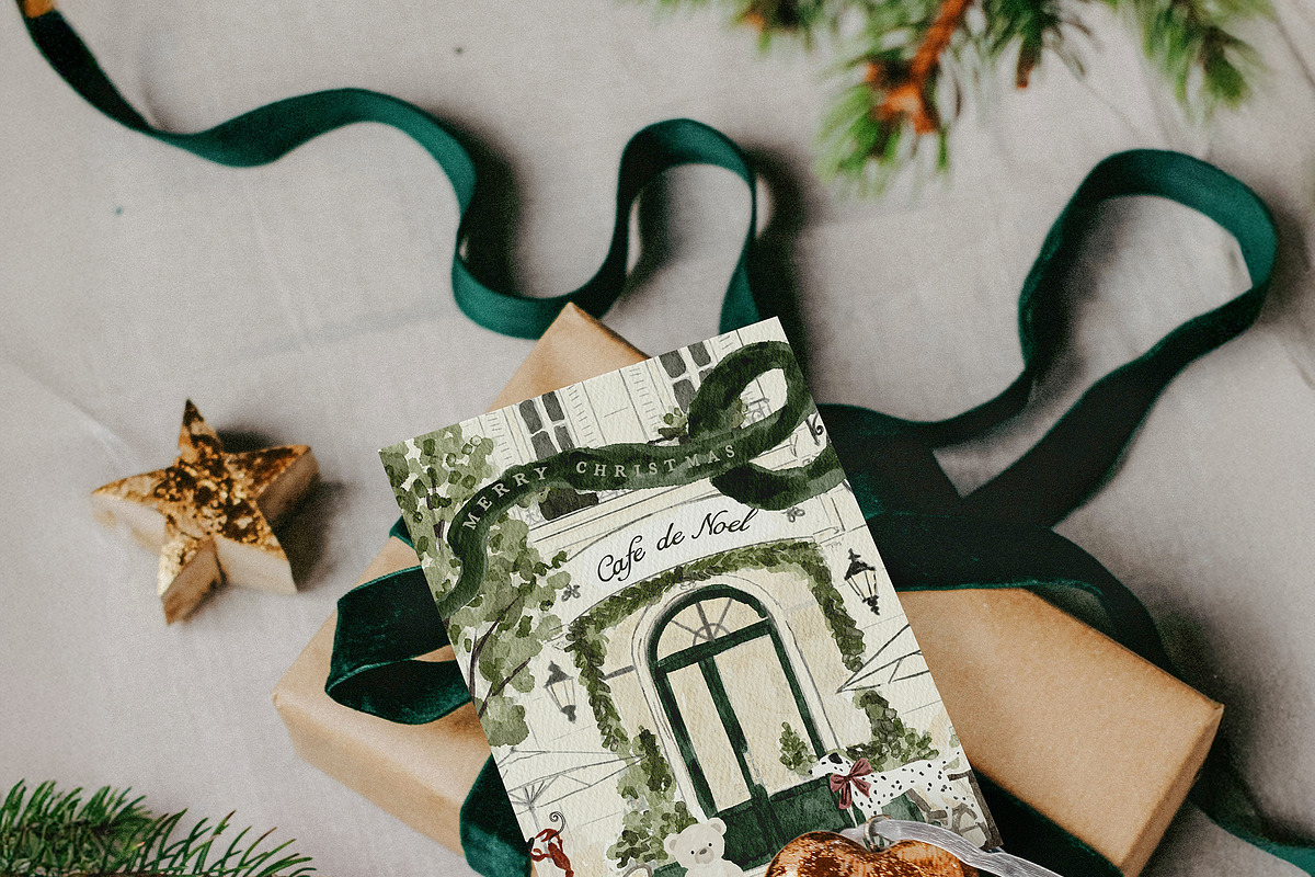 Hand Drawn Christmas Watercolor Set, an Object Graphic by Laras Wonderland (Photo 10 of 12)