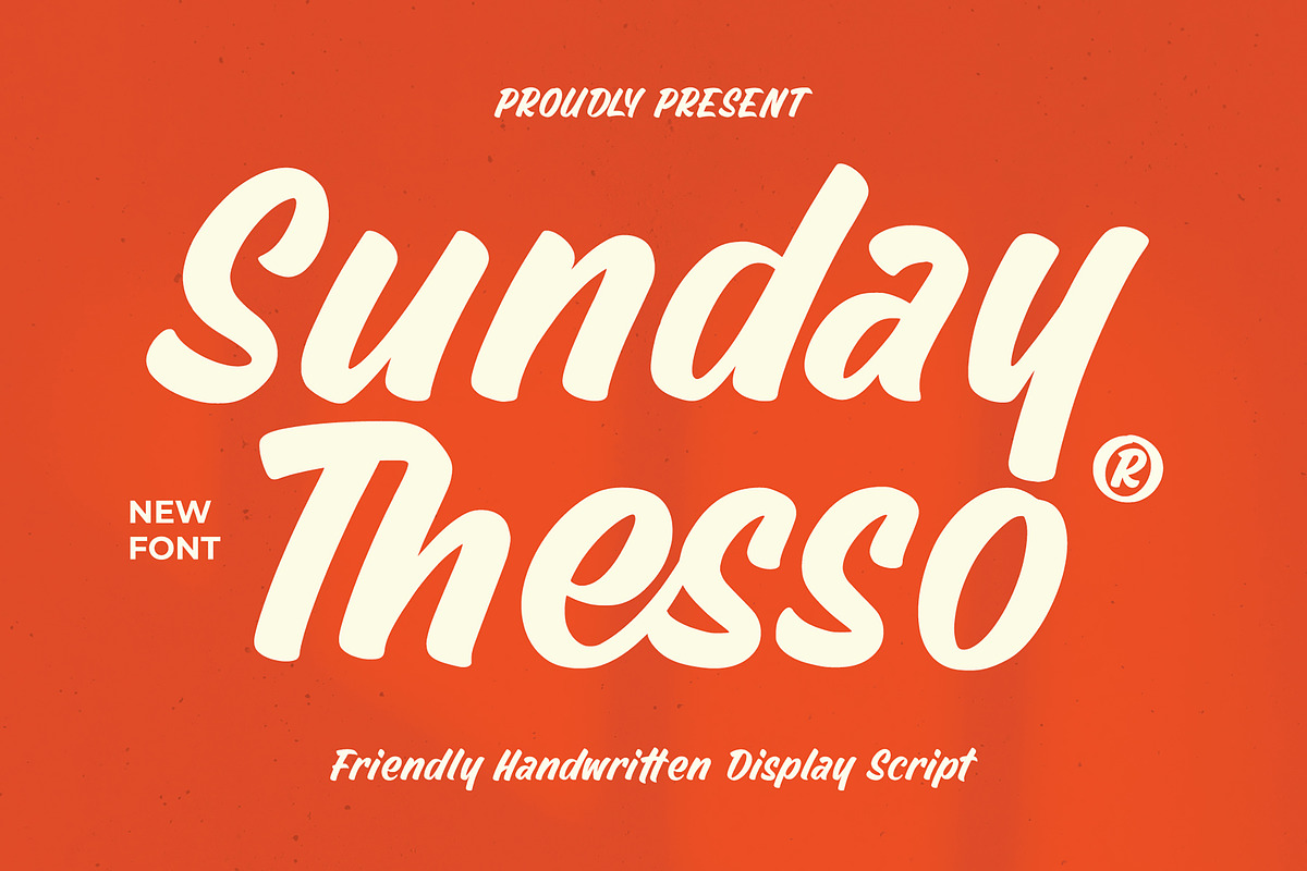Sunday Thesso - Display Script Font, a Script Font by Lettermine (Photo 1 of 10)