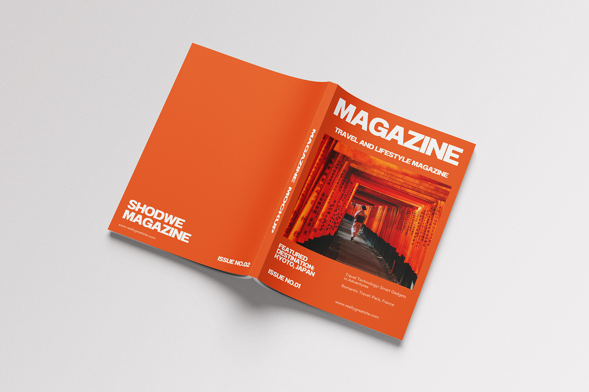 Magazine Mockup, a Print Template by Difa Design (Photo 3 of 6)