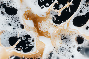 Water splashing on black background, a Photo by Dvoevnore photos