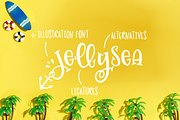 Jellysea - Font Duo + Summer Doodles, a Slab Serif Font by Chantal Nijhof (Thumbnail 2 of 9)