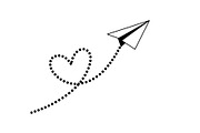 Paper Airplane Heart SVG Bundle, an Illustration by jahid234 (Thumbnail 6 of 31)