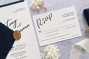 Minimalist Typography Wedding Suite, an Invitation Template by BlueRobinDesignShop (Thumbnail 3 of 5)