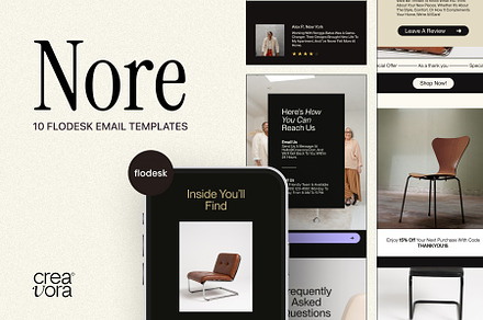 Nore - Flodesk Email Templates, an Email Template by Creavora