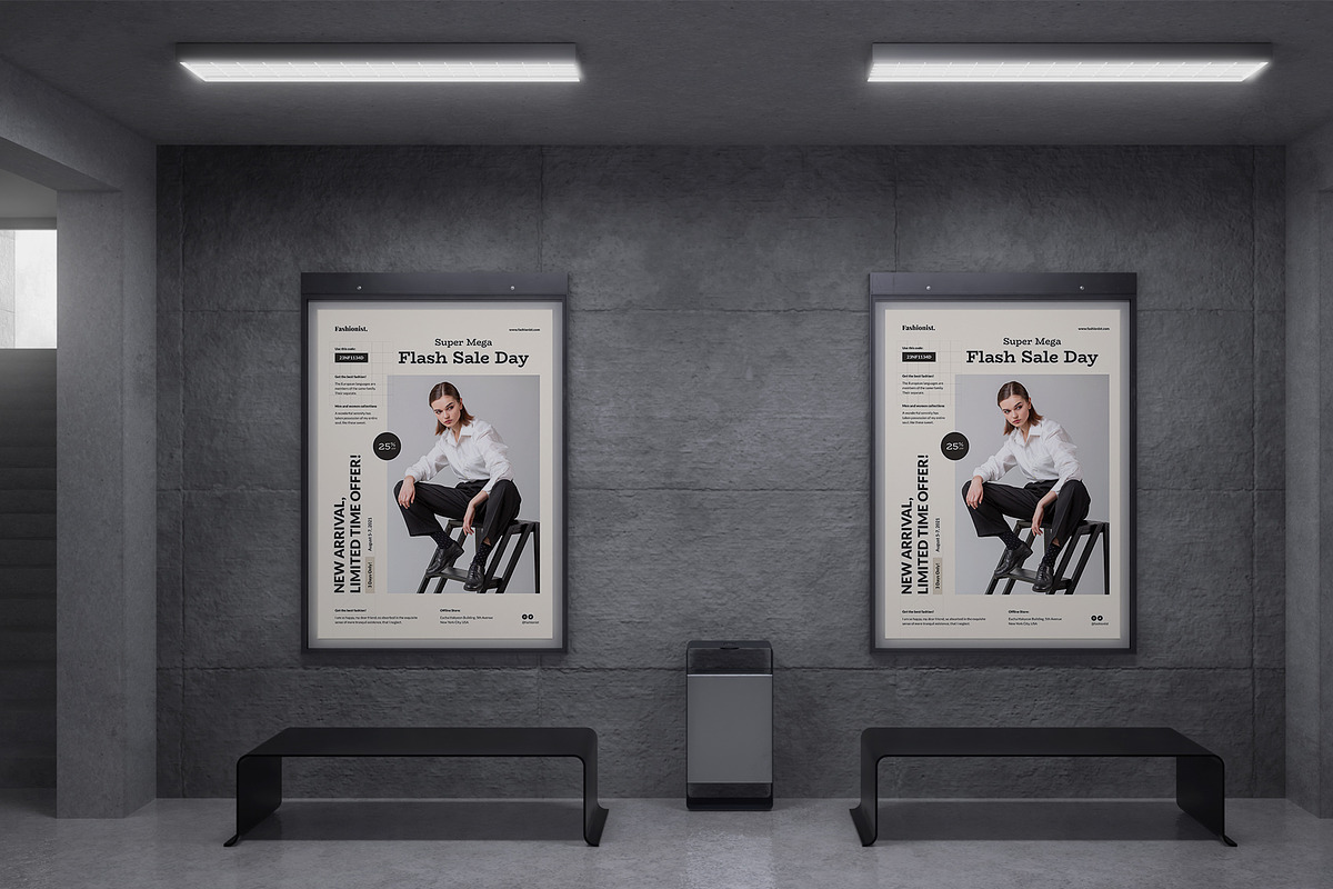 Fashion Poster Template, a Poster Template by Neermana (Photo 4 of 4)