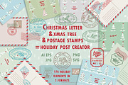 Christmas post creator, a Decorative Illustration by Zimages (Thumbnail 1 of 7)