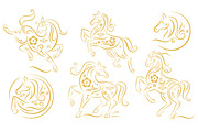 Card Set Chinese New Year, an Animal Illustration by lenlis (Thumbnail 6 of 8)