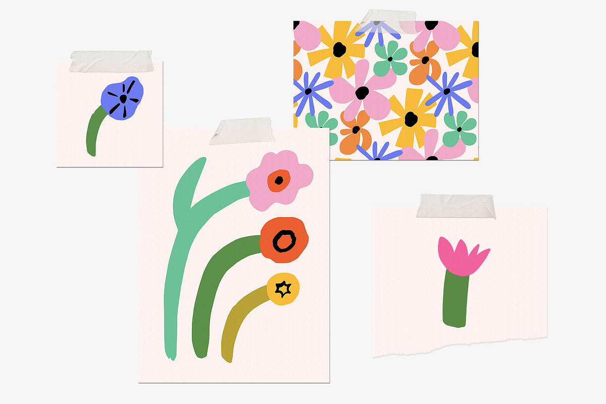 FLOWER MARKET 3 Graphics Bundle, a Pattern Graphic by Katerina Osa (Photo 2 of 23)
