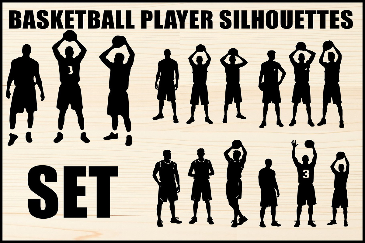 Basketball Player Vector Set, an Object Graphic by Designer_Momina