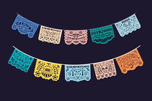 Festive Mexican Papel Picado Lace