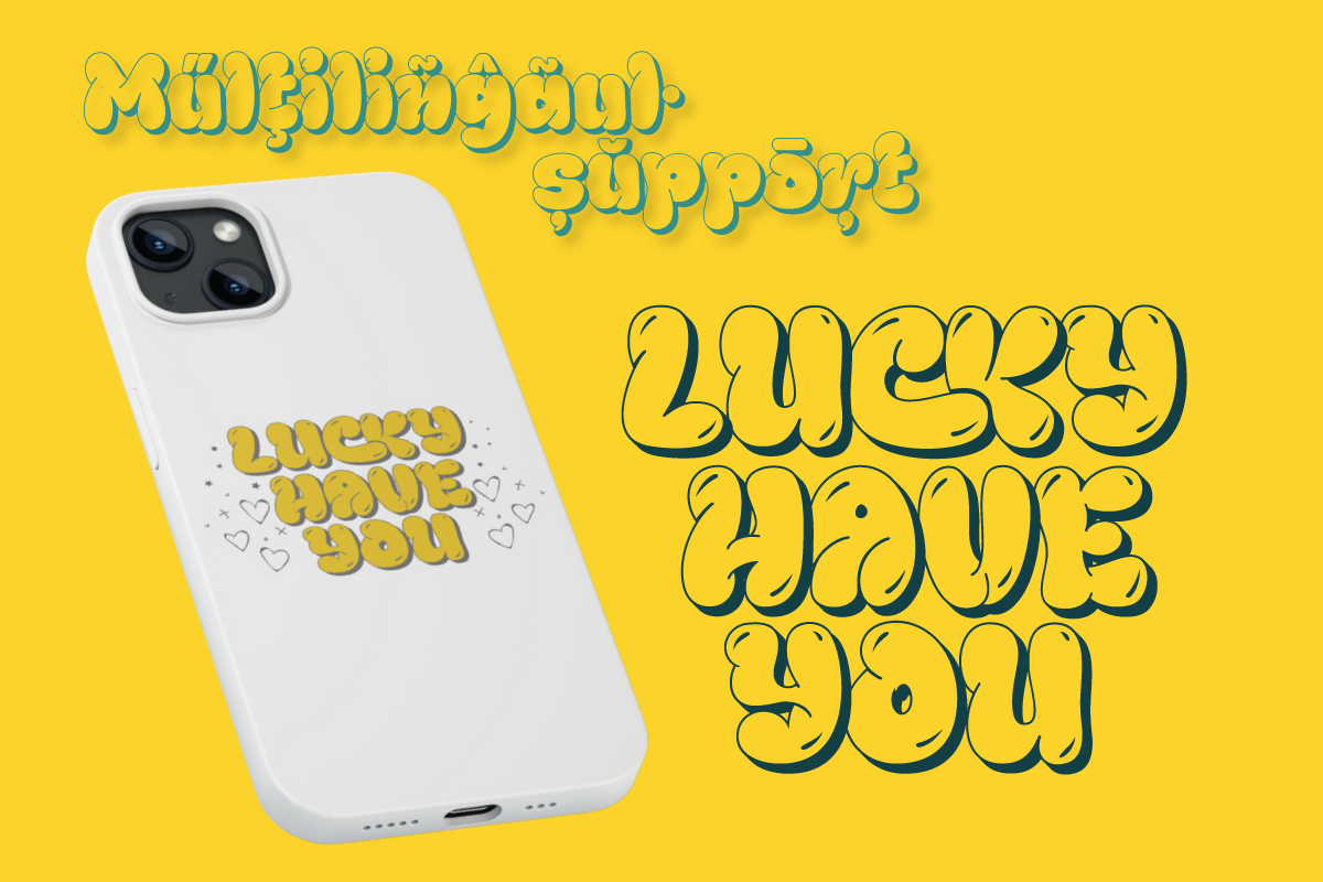 Thurof - Bubble Font, a Handwritten Font by twinstd (Photo 7 of 10)