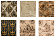 Steampunk Digital Papers, a Pattern Graphic by CreationArt (Thumbnail 2 of 7)