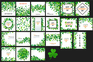 Set Of St Patrick's Day Backgrounds