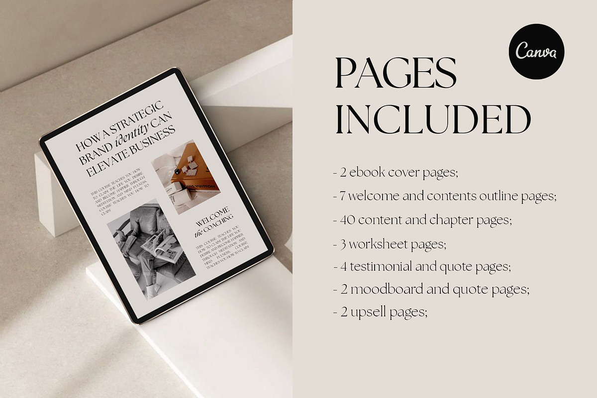 Ebook Template II for Coach | Canva, a Marketing Template by Instprofi | Studio Estimo (Photo 4 of 5)
