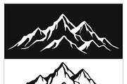 Stylized Mountain Vector Set, a Technology Illustration by CarWrap design (Thumbnail 1 of 4)