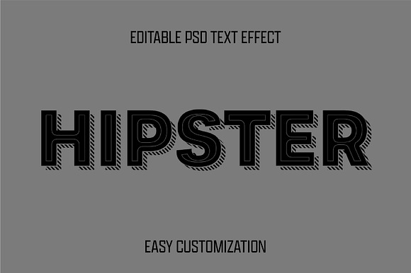 Hipster Outline Bold Text Effect preview 2