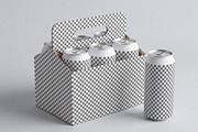 Beverage Multi Pack Carrier Mockup, a Packaging Mockup by Designer Dude (Thumbnail 2 of 2)