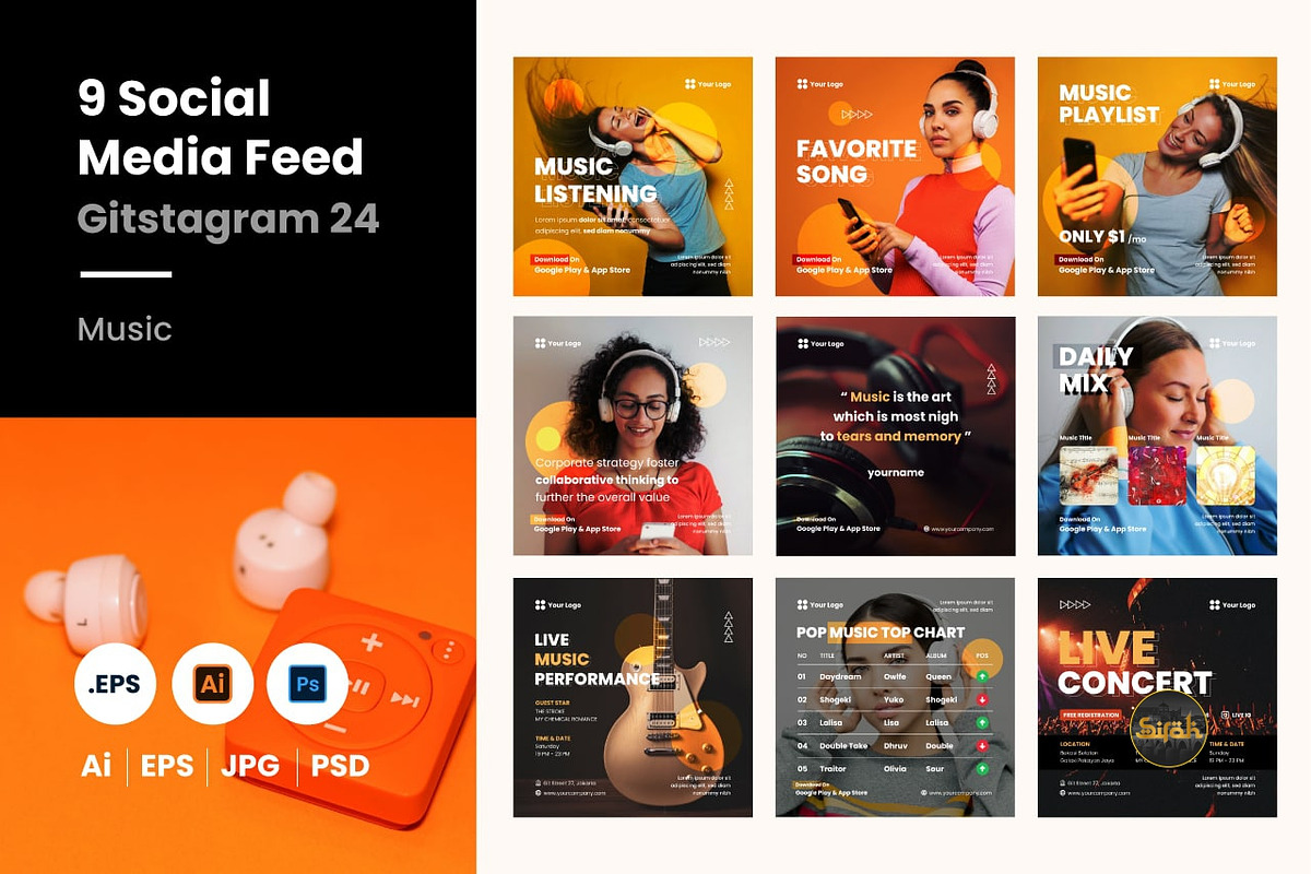 Social Media Feed, a Social Media Template by atapdesain