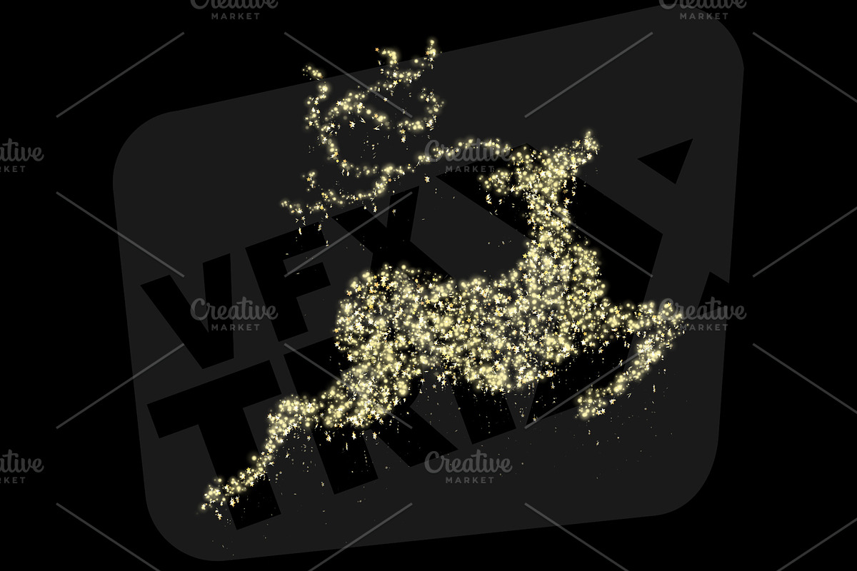 Christmas Particles - Reindeer, a Texture Graphic by TrixVFX (Photo 1 of 2)