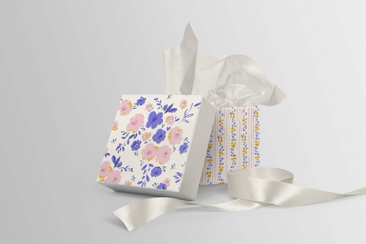 Painterly Floral. Whimsical Patterns, a Pattern Graphic by PaperJamLab (Photo 7 of 12)