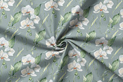 White flowers greenery watercolor, an Illustration by Kate Lanbina (Thumbnail 12 of 16)