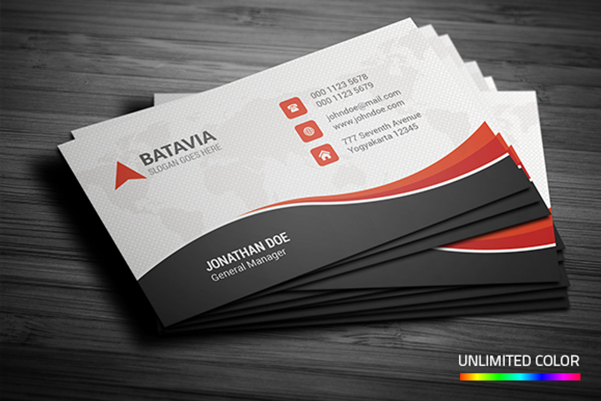 Corporate Business Card, a Business Card Template by InfinityArt (Photo 1 of 4)