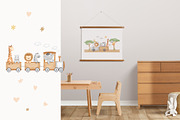 Safari Animals Watercolor clipart, an Animal Illustration by ElenaPlatovaArt (Thumbnail 6 of 15)