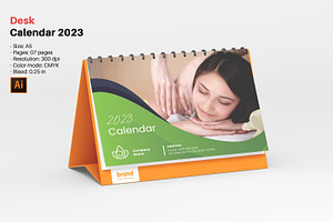 2023 Desk Calendar Template V28