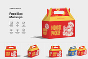Food Box Mockups, a Mockup by artimasa (Thumbnail 1 of 5)