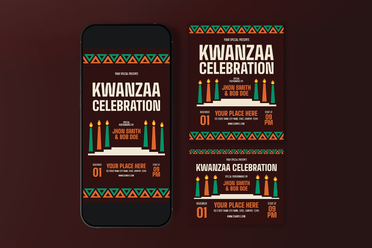 Kwanzaa Flyer preview 3