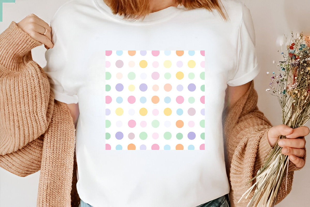 Pastel Polka Dot Seamless Patterns, a Pattern Graphic by SVGArt (Photo 9 of 9)