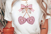 Valentine Cherry Rhinestone PNG, an Illustration by DreamPrint404 (Thumbnail 1 of 6)