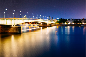 Night View Of Deutz Suspension, an Architecture Photo by Our Amazing World