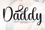 Daddy | Script Font, a Handwritten Font by Scratchones (Thumbnail 1 of 9)